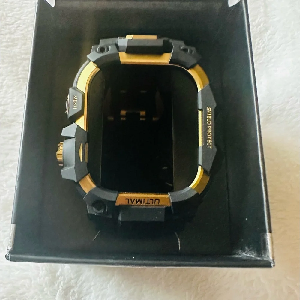 ULTIMAL Rugged Case with Band for Apple Watch Series 11/10 Military Grade Black